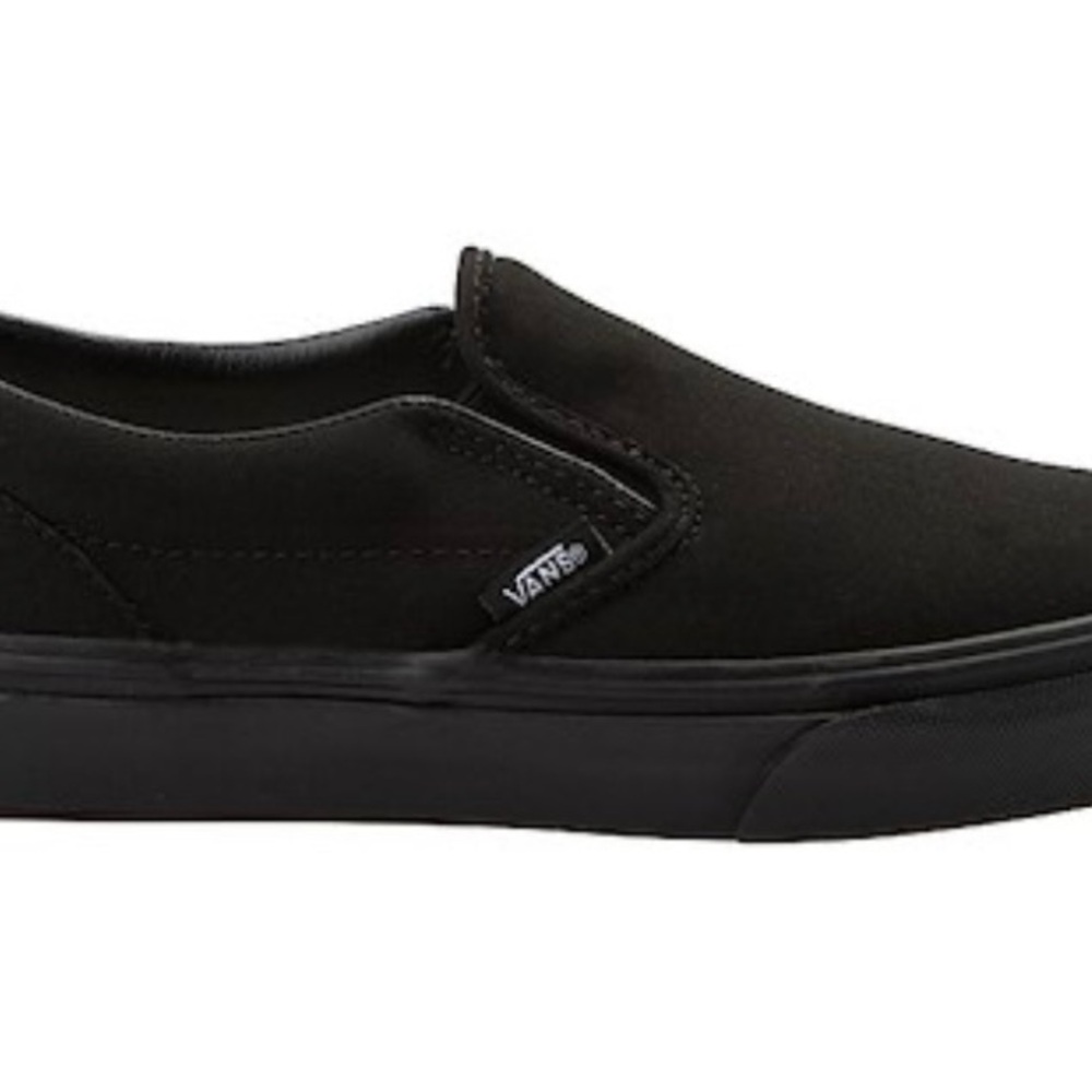 Vans Kids Black Slip-On Sneakers